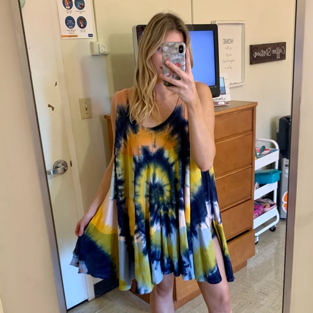Free People We The Free Tie Dye Swing Dress